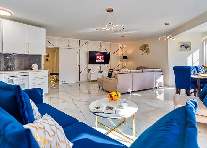 Apartament Luxury Penthouse Z Sauna I Klimatyzacja - 5D Apartamenty